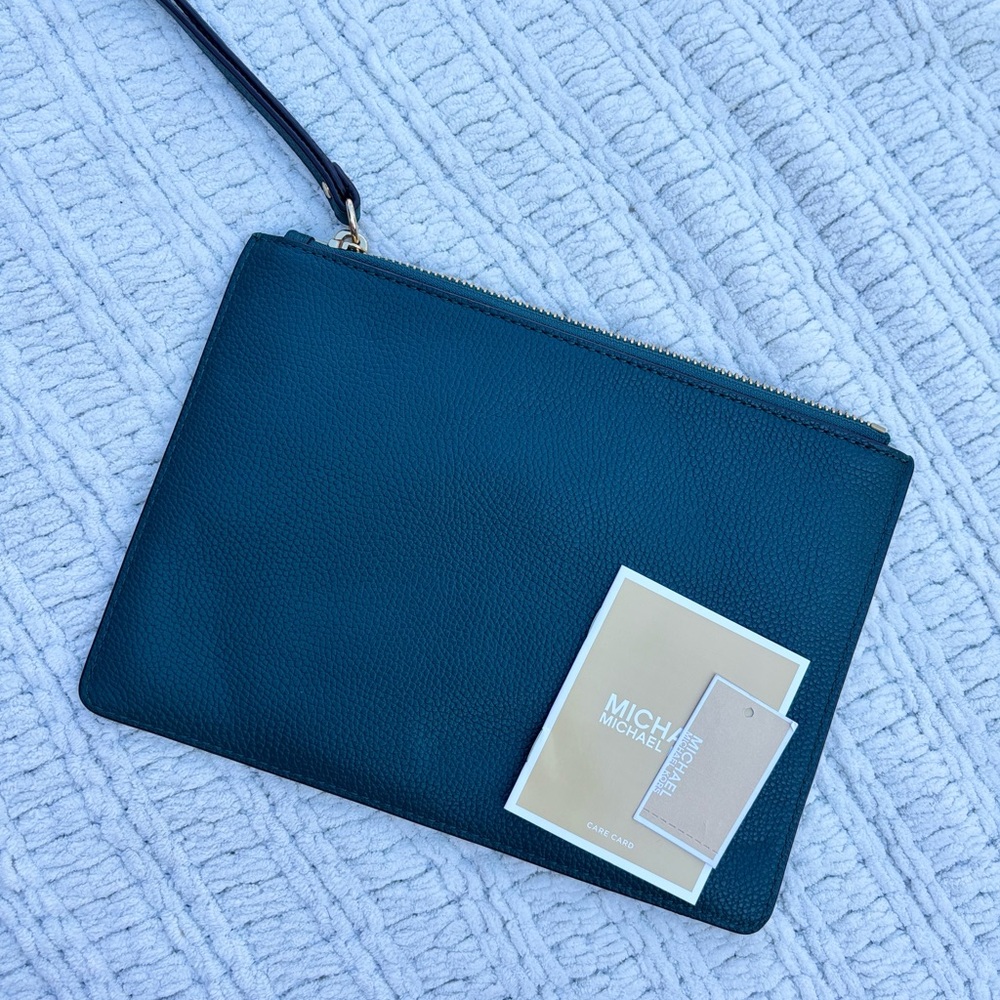 Michael Kors Teal Studded Wristlet - Picture 5 of 9